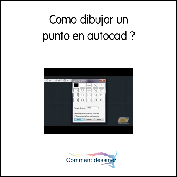 Como dibujar un punto en autocad